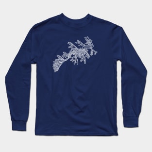 Leafy Sedragon Ink Art - detailed marine animal design Long Sleeve T-Shirt